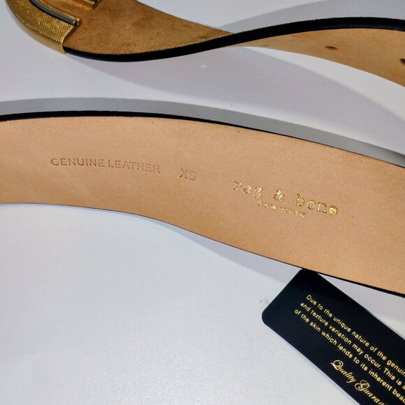 rag & bone Sabbia Suede Jumbo Ventura Belt, Size XS - Picture 4 of 5